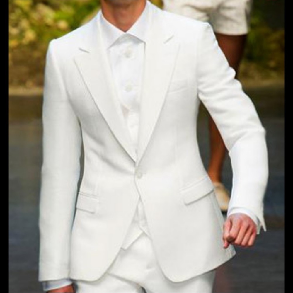 Dolce & Gabbana Martini White Blazer New With Tags